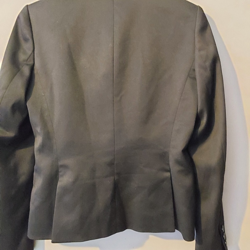 Anne Klein Women's Black Skirt Suit Set W/Stitching Size 4 Long Sleeve Executive - Picture 5 of 14
